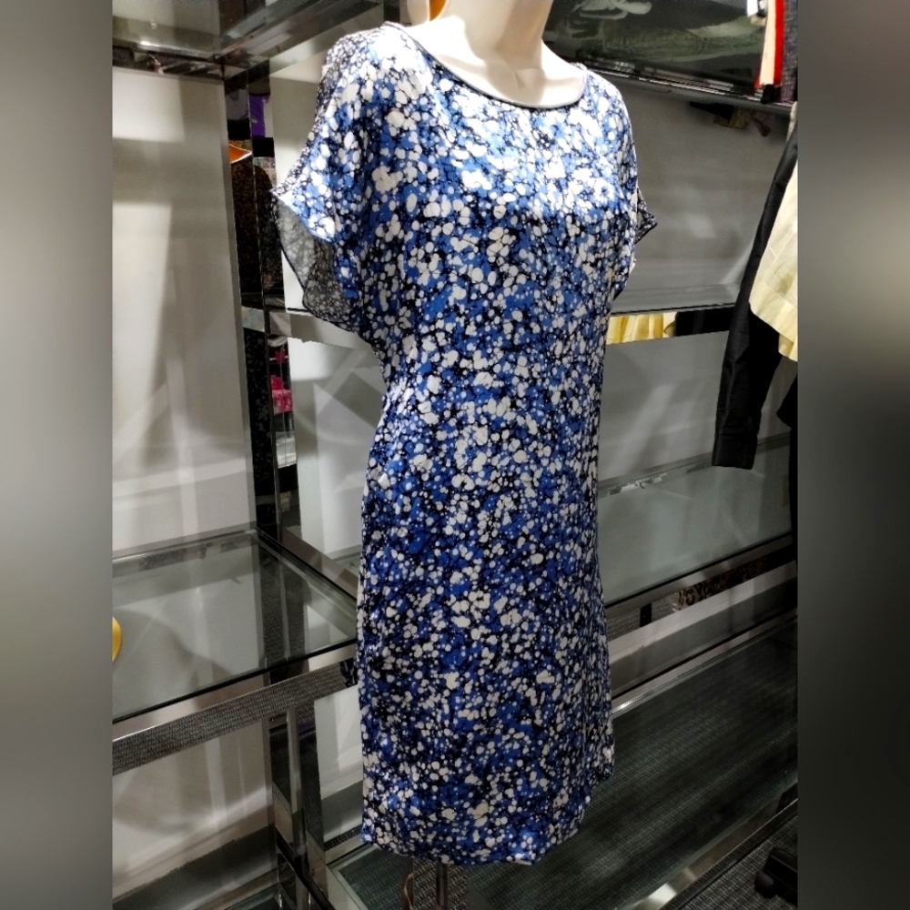 Philip Lim Silk print blue dress Size 4